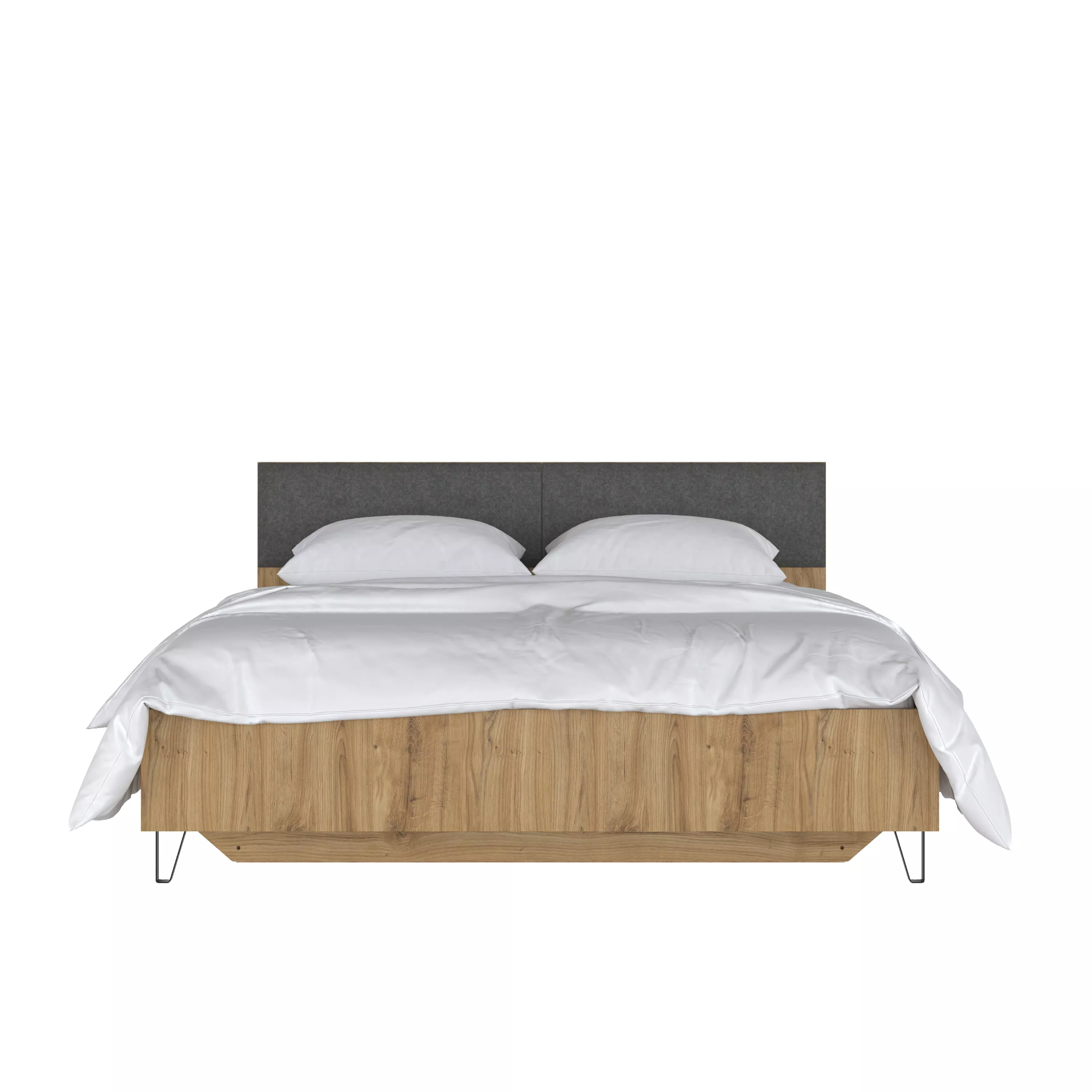 Спальня | Кровати | GRACE Кровать LOZ160х200 (Дуб наварра/ Графит) Мебель ☆ IDEA в Севастополе|  anons