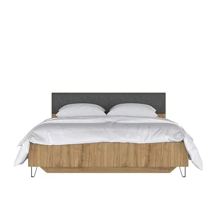 Большая картинка Спальня | Кровати | GRACE Кровать LOZ160х200 (Дуб наварра/ Графит) Мебель ☆ IDEA в Севастопол |  detail