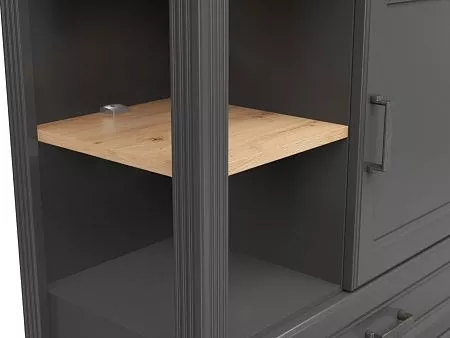 Большая картинка Шкафы и стеллажи | Шкаф комбинированный | ЖАСМИН Шкаф REG3D1S Мебель ☆ IDEA в Севастопол |  detail