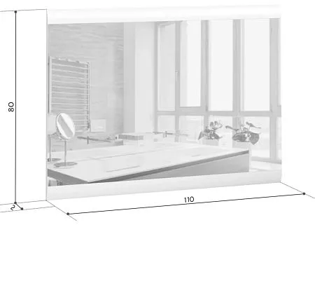 Большая картинка Спальня | Зеркала | АЦТЕКА Зеркало LUS (Белый блеск) Мебель ☆ IDEA в Севастопол | BRW, Брест detail