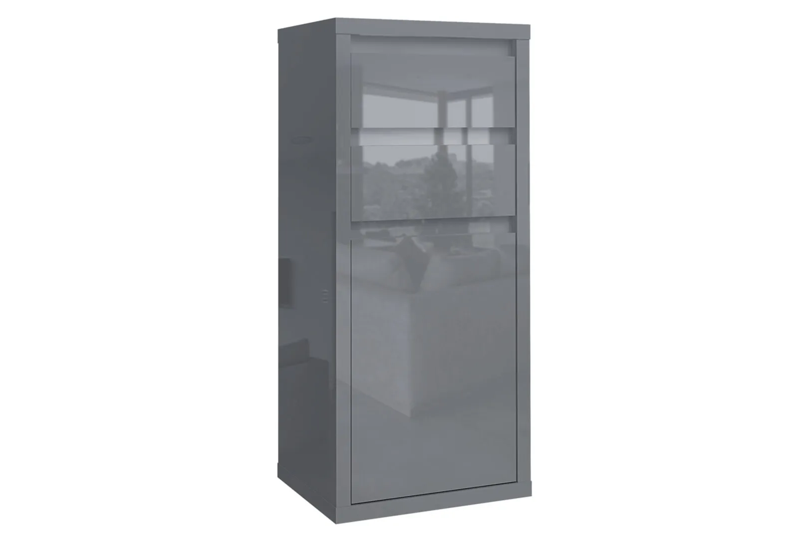 Коллекции | НОРДЕН | НОРДЕН Тумба с ящиками и дверью (Серый глянец) 413.04 Мебель ☆ IDEA в Севастополе|  anons