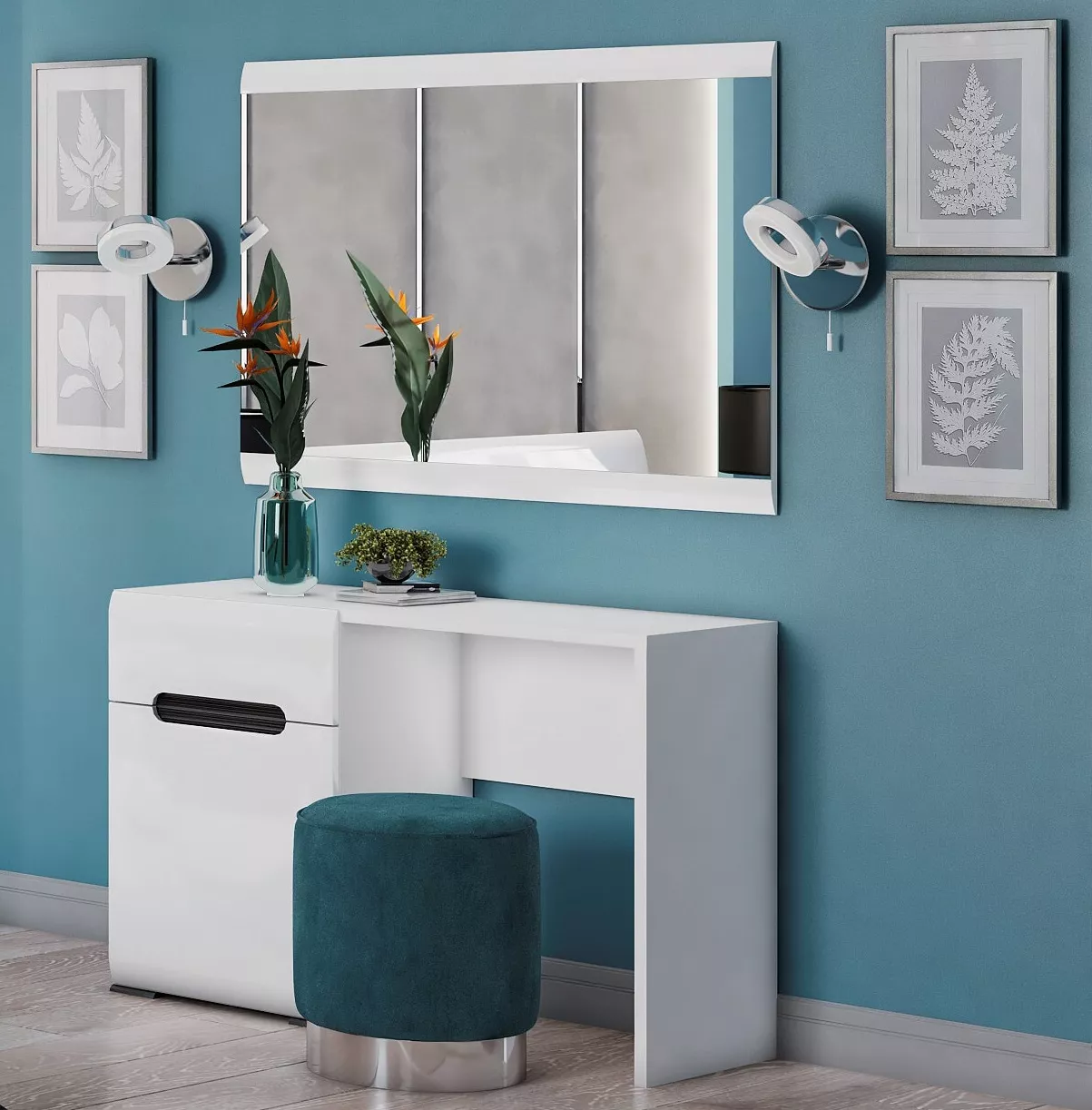 Спальня | Зеркала | АЦТЕКА Зеркало LUS (Белый блеск) Мебель ☆ IDEA в Севастополе| BRW, Брест anons