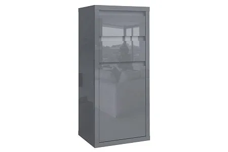 Большая картинка Коллекции | НОРДЕН | НОРДЕН Тумба с ящиками и дверью (Серый глянец) 413.04 Мебель ☆ IDEA в Севастопол |  detail